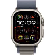 Apple Watch Ultra 2 GPS + Cellular 49mm Titanium Case with Blue Alpine Loop L – Middle East Version