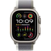 Apple Watch Ultra 2 GPS + Cellular 49mm Titanium Case with Green Gray Trail Loop M/L