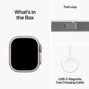 Apple Watch Ultra 2 GPS + Cellular 49mm Titanium Case with Green Gray Trail Loop M/L