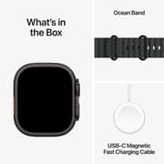 Apple Watch Ultra 3 GPS + Cellular, 49mm Black Titanium Case with Black Ocean Band