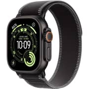 Apple Watch Ultra 3 GPS + Cellular, 49mm Black Titanium Case with Black/Charcoal Trail Loop - M/L