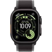 Apple Watch Ultra 3 GPS + Cellular, 49mm Black Titanium Case with Black/Charcoal Trail Loop - M/L