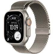 Apple Watch Ultra 3 GPS + Cellular, 49mm Natural Titanium Case with Natural Titanium Milanese Loop - Medium