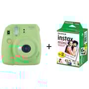 Fujifilm INSTAX Mini 9 Instant Film Camera Lime Green + Leather Bag