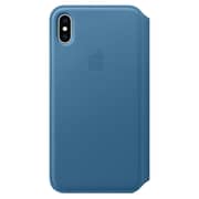 Apple Leather Folio Case Cape Cod Blue For iPhone XS Max