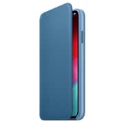 Apple Leather Folio Case Cape Cod Blue For iPhone XS Max
