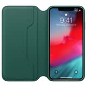 Apple Leather Folio Case Forest Green For iPhone XS Max