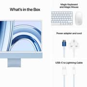 Apple iMac 24-inch (2023) - M3 with 8-Core CPU / 8GB RAM / 256GB SSD / 10-Core GPU / macOS Sonoma / English & Arabic Keyboard / Blue / Middle East Version