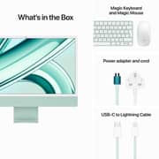 Apple iMac 24-inch (2023) - M3 with 8-Core CPU / 8GB RAM / 256GB SSD / 10-Core GPU / macOS Sonoma / English Keyboard / Green / Middle East Version Pre-order