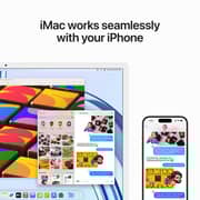 Apple iMac 24-inch (2023) - M3 with 8-Core CPU / 8GB RAM / 512GB SSD / 10-Core GPU / macOS Sonoma / English & Arabic Keyboard / Blue / Middle East Version