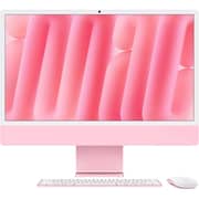 Apple iMac 24-inch (2024) - M4 with 8-Core CPU / 16GB RAM / 256GB SSD / 8-core GPU / macOS Sequoia / English & Arabic Keyboard / Pink / Middle East Version