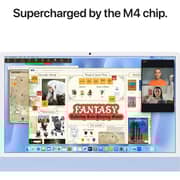 Apple iMac 24-inch (2024) - M4 with 10-Core CPU / 16GB RAM / 256GB SSD / 10-core GPU / macOS Sequoia / English & Arabic Keyboard / Blue / Middle East Version
