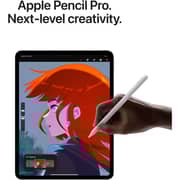 13-inch iPad Pro M4 (2024) Wi-Fi 512GB with standard glass - Silver Middle East Version with FaceTime