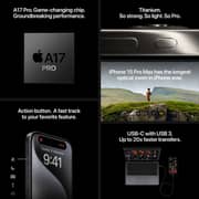 Apple iPhone 15 Pro (1TB) - Black Titanium Middle East Version with FaceTime