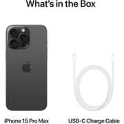 Apple iPhone 15 Pro Max (256GB) - Black Titanium Middle East Version with FaceTime