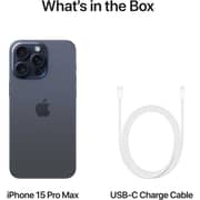Apple iPhone 15 Pro Max (256GB) - Blue Titanium Middle East Version with FaceTime