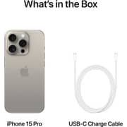 Apple iPhone 15 Pro (256GB) - Natural Titanium Middle East Version with FaceTime