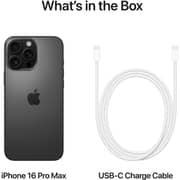 Apple iPhone 16 Pro Max (256GB) - Black Titanium Middle East Version with FaceTime