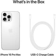 Apple iPhone 16 Pro Max (256GB) - White Titanium Middle East Version with FaceTime