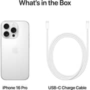Apple iPhone 16 Pro (128GB) - White Titanium Middle East Version with FaceTime