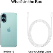 Apple iPhone 16 (128GB) - Teal Middle East Version with FaceTime