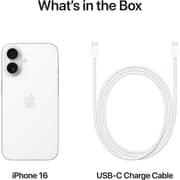 Apple iPhone 16 (128GB) - White Middle East Version with FaceTime
