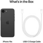 Apple iPhone 16e (256GB) - Black Middle East Version with FaceTime
