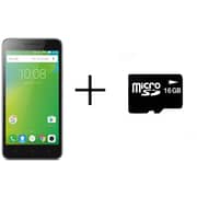 Lenovo C2 4G Dual Sim Smartphone 8GB Black + microSD 16GB