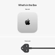 Apple Mac mini (2024) - M4 with 10-core CPU / 16GB RAM / 512GB SSD / 10-core GPU / macOS Sequoia / Silver / Middle East Version