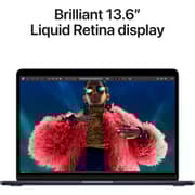 Apple MacBook Air 13-inch (2024) - M3 with 8-core CPU / 24GB RAM / 512GB SSD / 10-core GPU / macOS Sonoma / English Keyboard / Midnight / Middle East Version