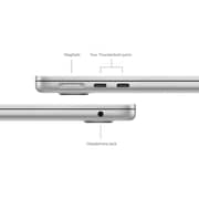 Apple MacBook Air 13-inch (2024) - M3 with 8-core CPU / 24GB RAM / 512GB SSD / 10-core GPU / macOS Sonoma / English Keyboard / Silver / Middle East Version