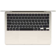 Apple MacBook Air 13-inch (2024) - M2 with 8-core CPU / 16GB RAM / 256GB SSD / 8-core GPU / macOS Sonoma / English Keyboard / Starlight / Middle East Version