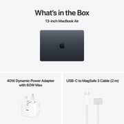 Apple MacBook Air M5 13-inch (2026) - 10-core CPU / 16GB RAM / 512GB SSD / 8‑core GPU / macOS Tahoe / English & Arabic Keyboard / Midnight / Middle East Version