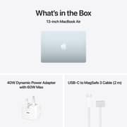 Apple MacBook Air M5 13-inch (2026) - 10-core CPU / 16GB RAM / 512GB SSD / 8‑core GPU / macOS Tahoe / English & Arabic Keyboard / Sky Blue / Middle East Version