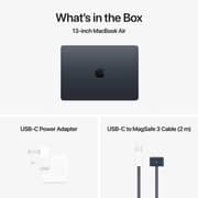 Apple MacBook Air M4 13-inch (2025) - 10-core CPU / 16GB RAM / 256GB SSD / 8-core GPU / macOS Sequoia / English & Arabic Keyboard / Midnight / Middle East Version