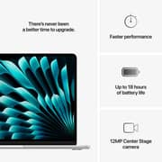 Apple MacBook Air M4 13-inch (2025) - 10-core CPU / 16GB RAM / 256GB SSD / 8-core GPU / macOS Sequoia / English & Arabic Keyboard / Silver / Middle East Version