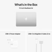 Apple MacBook Air M4 13-inch (2025) - 10-core CPU / 16GB RAM / 256GB SSD / 8-core GPU / macOS Sequoia / English & Arabic Keyboard / Silver / Middle East Version