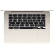 Apple MacBook Air 15-inch (2024) - M3 with 8-core CPU / 8GB RAM / 256GB SSD / 10-core GPU / macOS Sonoma / English Keyboard / Starlight / Middle East Version