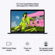 Apple MacBook Air M5 15-inch (2026) - 10-core CPU / 24GB RAM / 1TB SSD / 10‑core GPU / macOS Tahoe / English & Arabic Keyboard / Midnight / Middle East Version