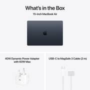 Apple MacBook Air M5 15-inch (2026) - 10-core CPU / 24GB RAM / 1TB SSD / 10‑core GPU / macOS Tahoe / English & Arabic Keyboard / Midnight / Middle East Version