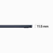 Apple MacBook Air 15-inch (2023) - Apple M2 Chip / 8GB RAM / 512GB SSD / 8-core CPU / 10-core GPU / macOS Ventura / English & Arabic Keyboard / Midnight / Middle East Version - [MQKX3AB/A]