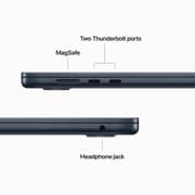 Apple MacBook Air 15-inch (2023) - Apple M2 Chip / 8GB RAM / 512GB SSD / 8-core CPU / 10-core GPU / macOS Ventura / English & Arabic Keyboard / Midnight / Middle East Version - [MQKX3AB/A]