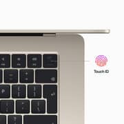 Apple MacBook Air 15-inch (2023) - Apple M2 Chip / 8GB RAM / 256GB SSD / 8-core CPU / 10-core GPU / macOS Ventura / English & Arabic Keyboard / Starlight / Middle East Version - [MQKU3AB/A]