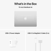 Apple MacBook Air M4 15-inch (2025) - 10-core CPU / 16GB RAM / 512GB SSD / 10-core GPU / macOS Sequoia / English Keyboard / Silver / Middle East Version