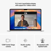 Apple MacBook Air M4 15-inch (2025) - 10-core CPU / 16GB RAM / 512GB SSD / 10-core GPU / macOS Sequoia / English Keyboard / Silver / Middle East Version