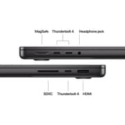 Apple MacBook Pro 14-inch (2025) – M5 with 10-core CPU / 16GB RAM / 512GB SSD / 10-core GPU / macOS Sequoia / English & Arabic Keyboard / Space Black / Middle East Version