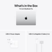 Apple MacBook Pro 14-inch (2025) – M5 with 10-core CPU / 16GB RAM / 512GB SSD / 10-core GPU / macOS Sequoia / English Keyboard / Silver / Middle East Version