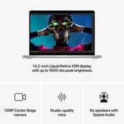 Apple MacBook Pro 14-inch (2024) – M4 Pro with 12-core CPU / 24GB RAM / 512GB SSD / 16-core GPU / macOS Sequoia / English & Arabic Keyboard / Silver / Middle East Version