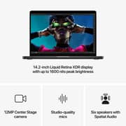 Apple MacBook Pro 14-inch (2024) – M4 Pro with 14-core CPU / 24GB RAM / 1TB SSD / 20-core GPU / macOS Sequoia / English & Arabic Keyboard / Space Black / Middle East Version