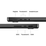 Apple MacBook Pro 14-inch (2024) – M4 Pro with 14-core CPU / 24GB RAM / 1TB SSD / 20-core GPU / macOS Sequoia / English & Arabic Keyboard / Space Black / Middle East Version